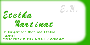 etelka martinat business card